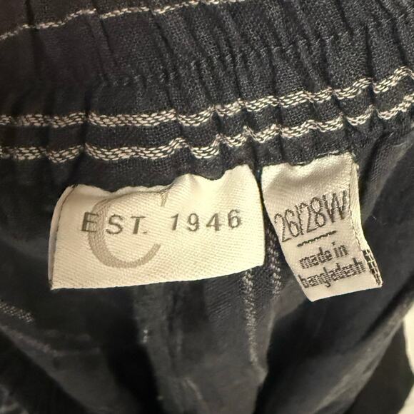 CATO Palazzo Pants Size 26/28 in Navy Blue and Cream - Picture 6 of 6